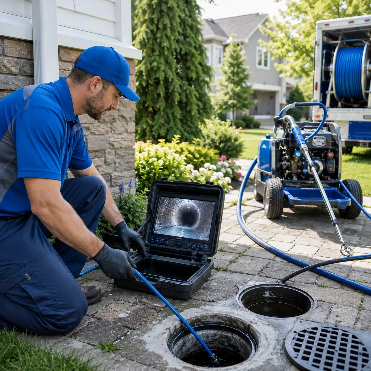 Outdoor drain cleaning professionals serving Lake Delton, WI