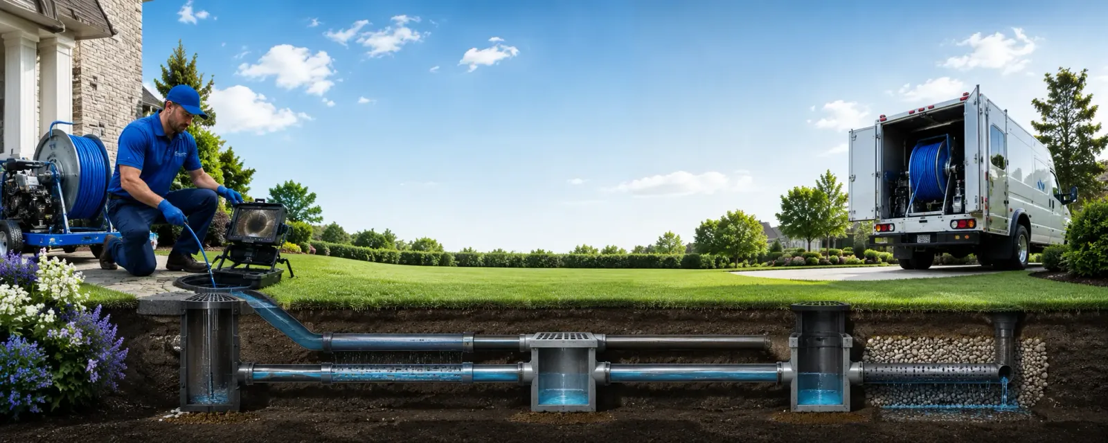 Outdoor drain cleaning information for Lake Delton, WI